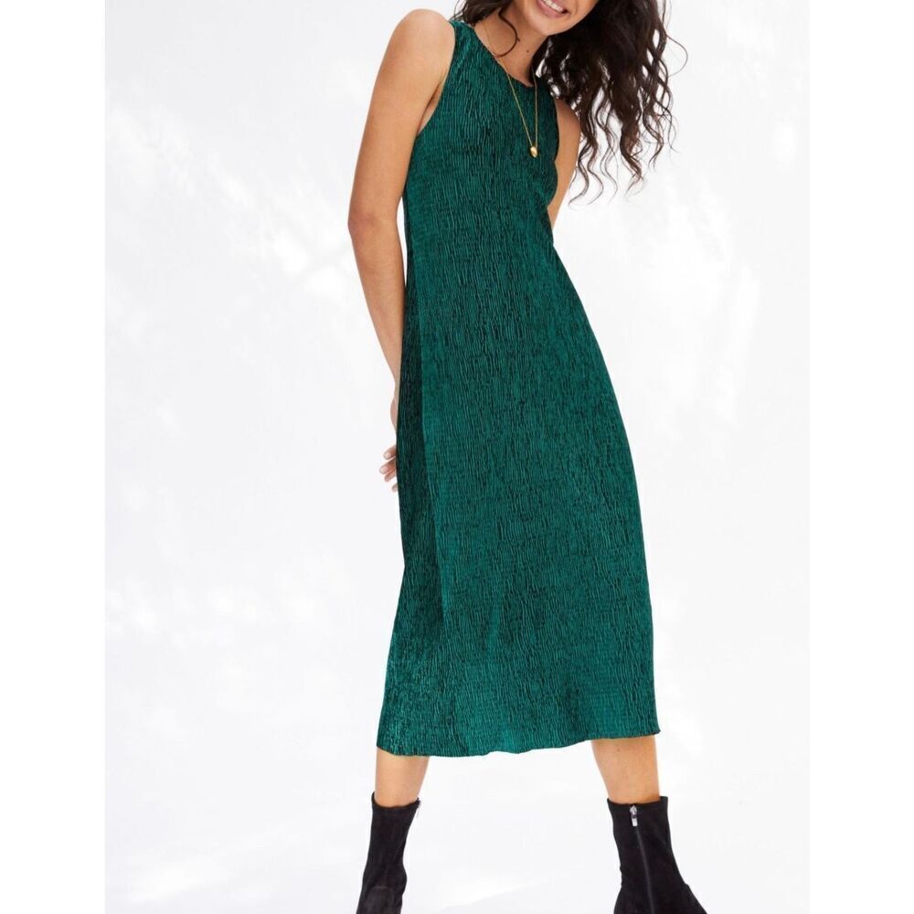 NWOT Maeve by Anthropologie Adrienne Twist-Back Velvet Elegant Midi Dress XS